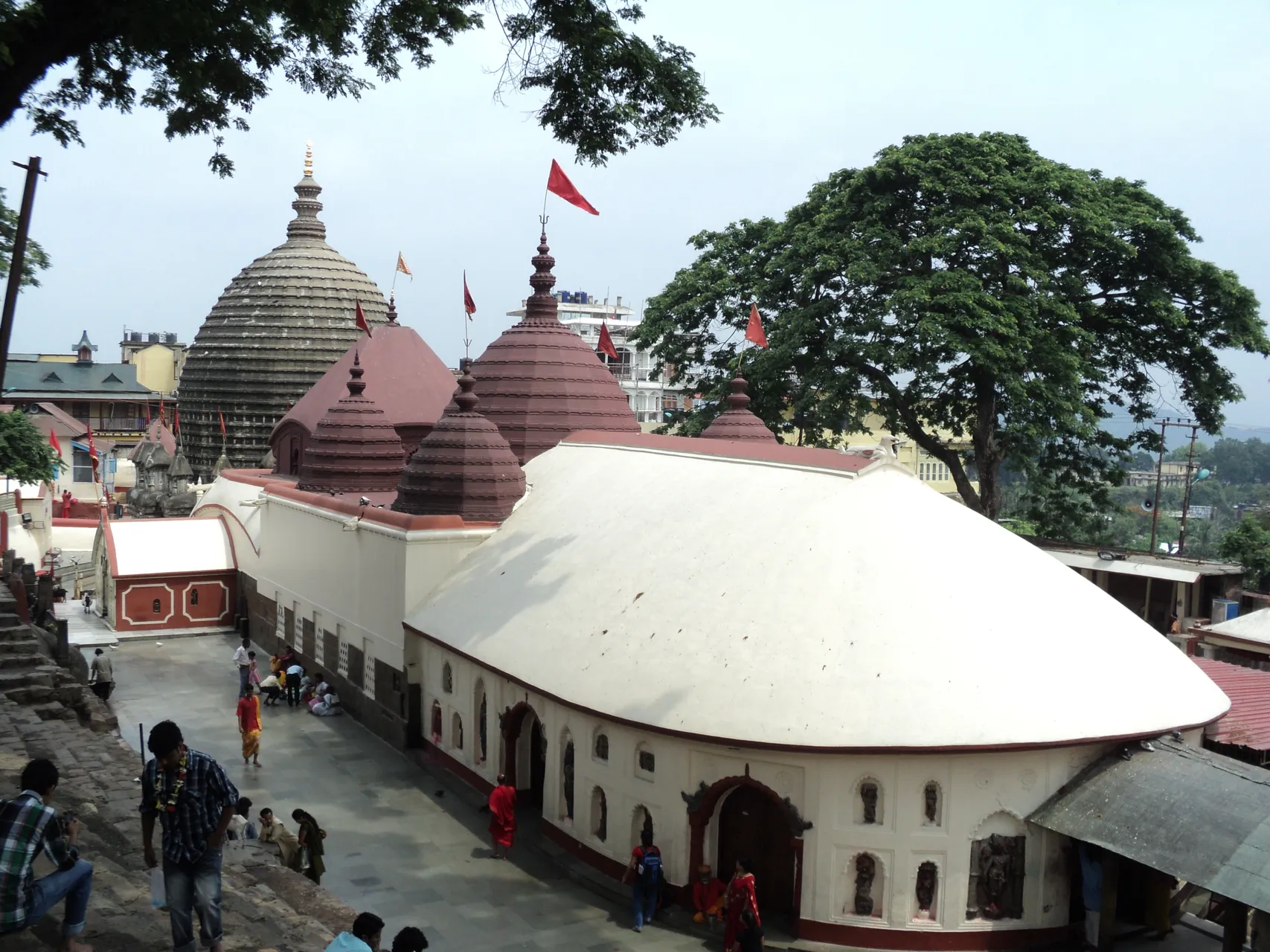 Guwahati city beside the Brahmaputra in Assam