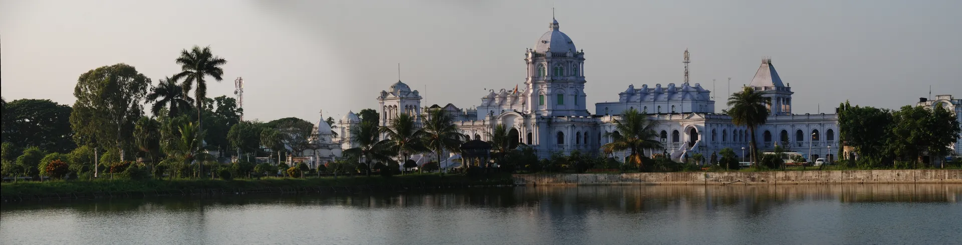 Agartala city and Ujjayanta Palace area